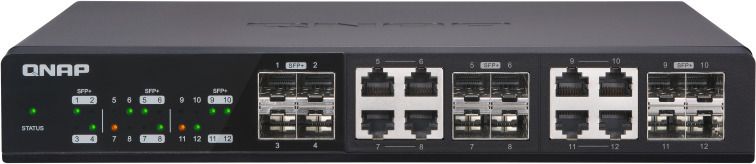 QNAP QSW-1208-8C - switch - 12 ports - unmanaged - rack-mountable